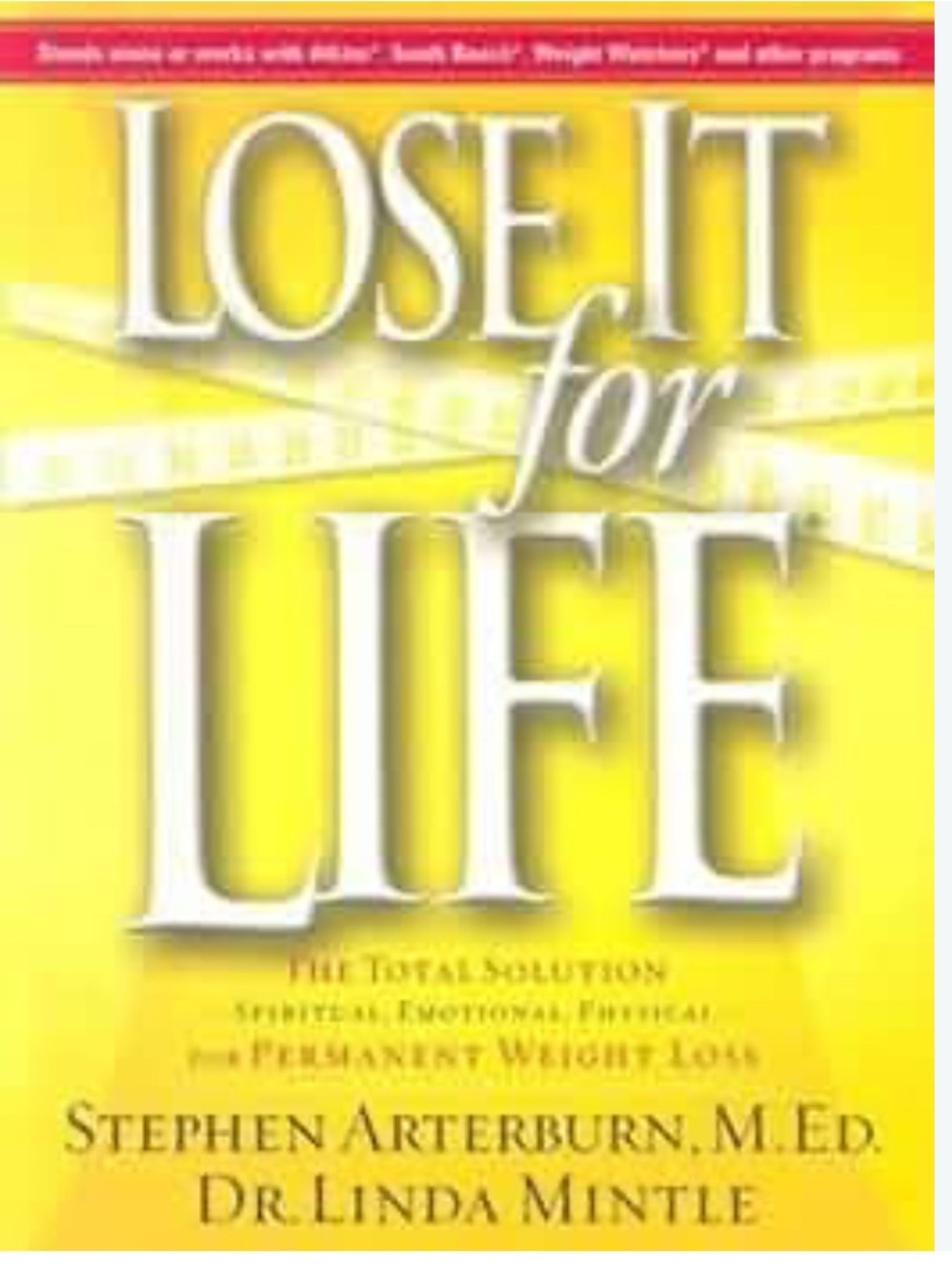 Lose It for Life Inspirational Book - Yellow